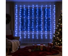 Užuolaidų girlianda 200 LED Mėlyna 300 x 200 cm
