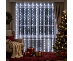 Užuolaidų girlianda Skaidrus 300 x 300 cm PVC 300 LED