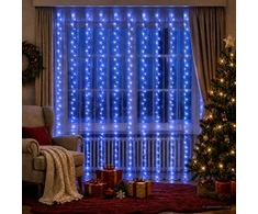 Užuolaidų girlianda Skaidrus 300 x 300 cm PVC 300 LED