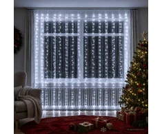 Užuolaidų girlianda Skaidrus 600 x 300 cm PVC 600 LED