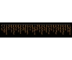 Užuolaidų girliandos 210 LED Šilta balta 500 x 72 cm