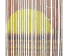 Vabzdžių durų užuolaidos, palmės spaudinys, 100x220cm, bambukas