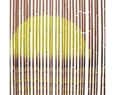 Vabzdžių durų užuolaidos, palmės spaudinys, 100x200cm, bambukas
