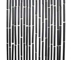 Vabzdžių durų užuolaidos, tamsiai pilkas, 120x220cm, bambukas