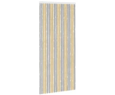Vabzdžių Užuolaida iš Chenille Pilka ir smėlinė 90 x 200 cm