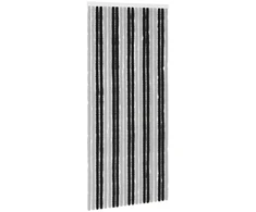 Vabzdžių Užuolaida iš Chenille Pilka ir juoda 90 x 200 cm