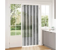 Vabzdžių Užuolaida iš Chenille Pilka ir juoda 90 x 220 cm