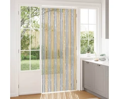Vabzdžių Užuolaida iš Chenille Pilka ir smėlinė 100 x 230 cm