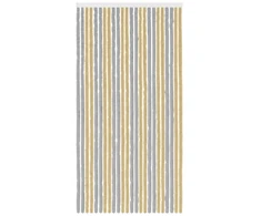 Vabzdžių Užuolaida iš Chenille Pilka ir smėlinė 100 x 200 cm