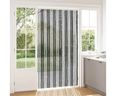 Vabzdžių Užuolaida iš Chenille Pilka ir juoda 118 x 220 cm