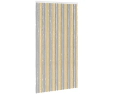 Vabzdžių Užuolaida iš Chenille Pilka ir smėlinė 118 x 220 cm