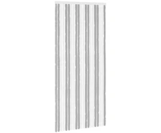 Vabzdžių Užuolaida iš Chenille Pilka ir balta 90 x 200 cm
