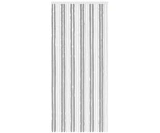 Vabzdžių Užuolaida iš Chenille Pilka ir balta 100 x 230 cm