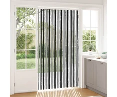 Vabzdžių Užuolaida iš Chenille Pilka ir juoda 118 x 220 cm