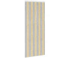 Vabzdžių Užuolaida iš Chenille Pilka ir smėlinė 90 x 220 cm