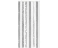 Vabzdžių Užuolaida iš Chenille Pilka ir balta 100 x 220 cm