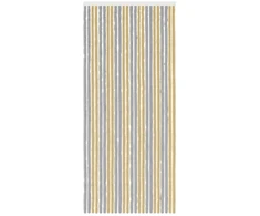 Vabzdžių Užuolaida iš Chenille Pilka ir smėlinė 100 x 230 cm