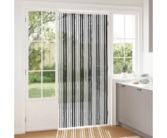 Vabzdžių Užuolaida iš Chenille Pilka ir juoda 100 x 220 cm
