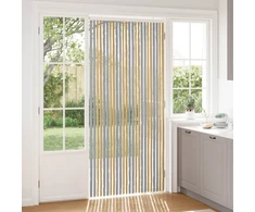 Vabzdžių Užuolaida iš Chenille Pilka ir smėlinė 100 x 220 cm