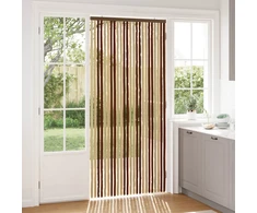 Vabzdžių Užuolaida iš Chenille Ruda ir beigė 100 x 220 cm