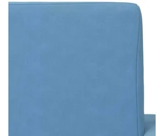 Vaikiška dvivietė sofa-lova, mėlynos spalvos, minkštas pliušas