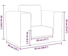 Vaikiška sofa-lova, antracito spalvos, minkštas pliušas