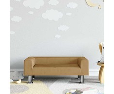 Vaikiška sofa, rudos spalvos, 70x45x26,5cm, aksomas
