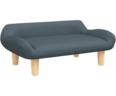 Vaikiška sofa, tamsiai pilka, 70x40x24 cm, audinys