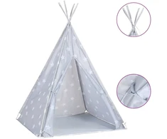 Vaikiška tipi palapinė, pilka, 115x115x160cm, poliesteris