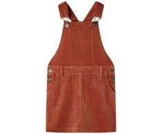 Vaikiškas kombinezonas-suknelė, smėlio spalvos, velvetas, 104 dydžio
