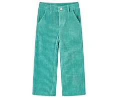 Vaikiškos kelnės, mėtinės žalios spalvos, velvetas, 104 dydžio