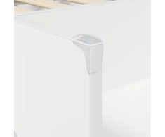 Vaikų Aukštas Lova 2 pcs Balta 90 x 190 cm Apdirbta mediena