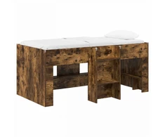 Vaikų Aukštas Lova 2 pcs Dūminio ąžuolo 163 x 101,1 x 68,5 cm