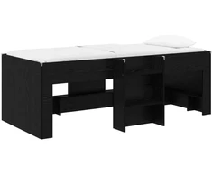 Vaikų Aukštas Lova 2 pcs Juodojo ąžuolo 90 x 190 cm