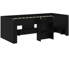 Vaikų Aukštas Lova 2 pcs Juodojo ąžuolo 203 x 101,1 x 68,5 cm