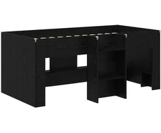 Vaikų Aukštas Lova 2 pcs Juodojo ąžuolo 163 x 101,1 x 68,5 cm