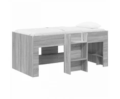 Vaikų Aukštas Lova 2 pcs Pilka Sonoma 163 x 101,1 x 68,5 cm