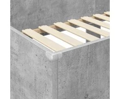Vaikų dvigulė lova Betono pilka 90 x 200 cm Apdirbta mediena