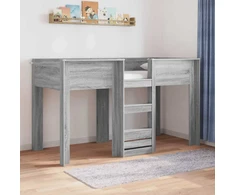 Vaikų dvigulė lova Pilkas Sonoma 75 x 190 cm Apdirbta mediena