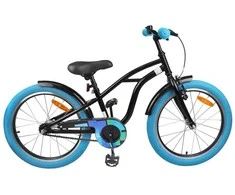 Vaikų Dviratis 18 Colių 5–7 metų vaikams Juoda