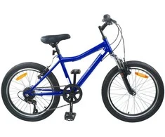 Vaikų Dviratis 24 Colių 6-Speed 8-12 metų Tamsiai mėlyna