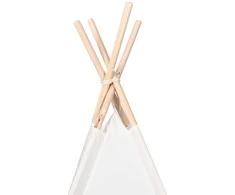 Teepee palapinė Balta 120 x 120 x 150 cm Audinys ir plastikas