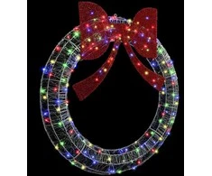 Vainikas su 150 LED Įvairiaspalvis 120 cm Akrilas