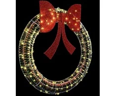 Vainikas su 150 LED Šilta balta 121 x 121 x 10 cm PET