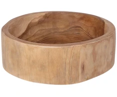 Vaisių dubuo JEPARA Teak medžio rudas Ø 30 cm