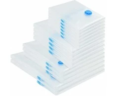Saugojimo maišeliai 15 pcs Skaidrūs ir mėlyni 130 x 100 cm