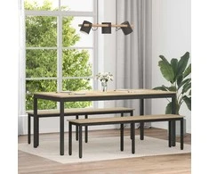 Valgomieji stalai 2 pcs 180 x 90 x 75 cm Apdirbta mediena