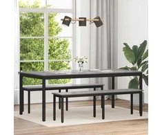 Valgomieji stalai 2 pcs 200 x 100 x 75 cm Apdirbta mediena