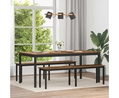 Valgomieji stalai 2 pcs 180 x 90 x 75 cm Apdirbta mediena