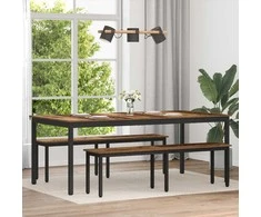 Valgomieji stalai 2 pcs 200 x 100 x 75 cm Apdirbta mediena
